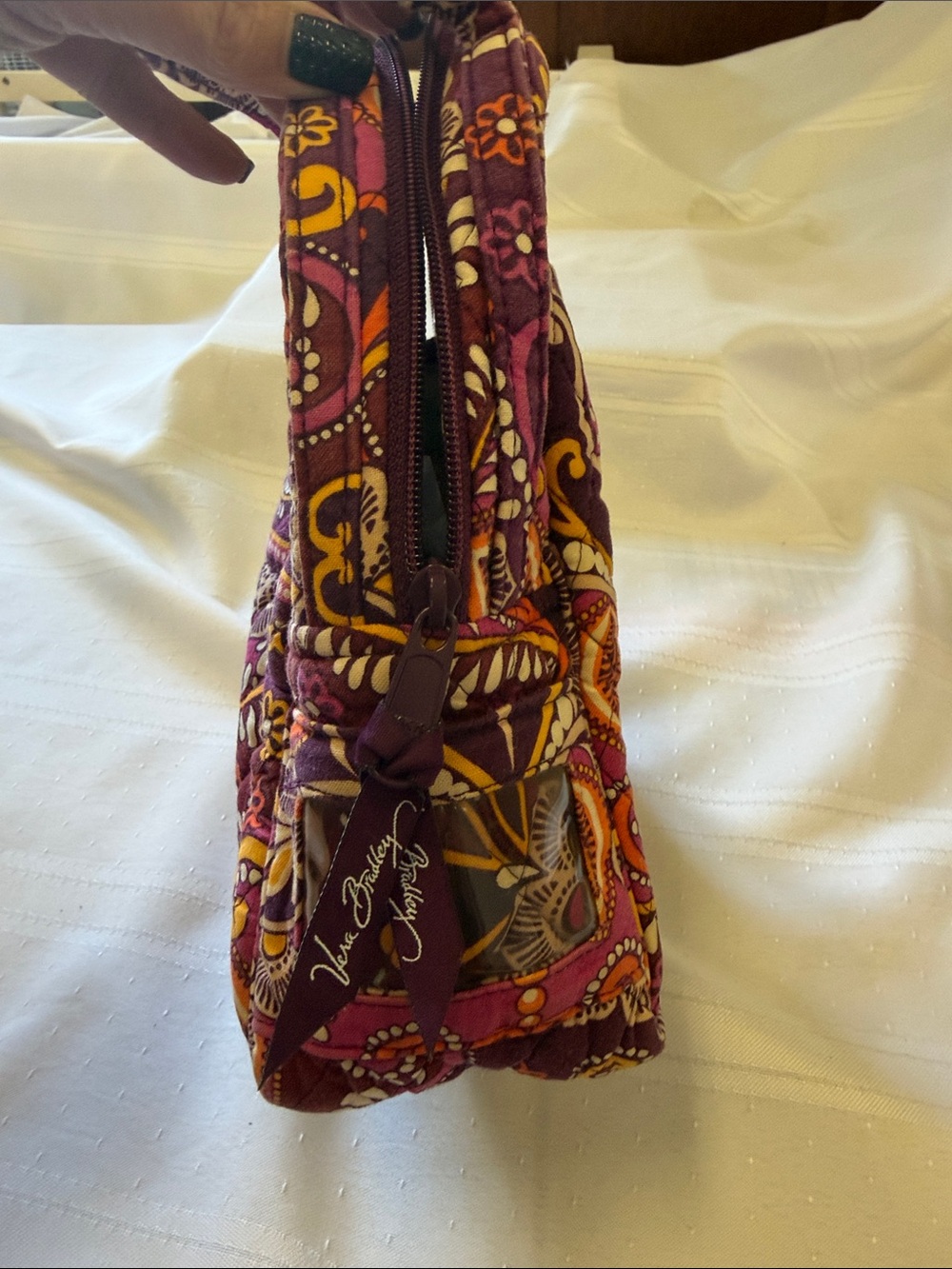 Vera Bradley Quilted - RETIRED SAFARI SUNSET Lunch Bag - Picture 4 of 5